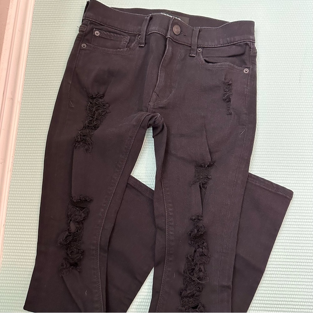 EXPRESS Black Leggings Mid Rise Jeans
